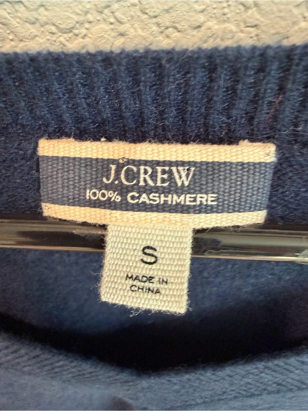 J. Crew Navy Blue Women's V-Neck Sweater 100% cashmere